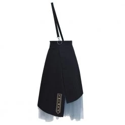 Juwas Kawaii Messenger Polo Shirt And Single Suspender Skirt NEW ARRIVAL