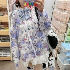 Juwas Japanese Anime Printed Jacket Hoodie NEW ARRIVAL