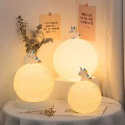 Juwas NEW ARRIVAL Unicorn Starry Night Light