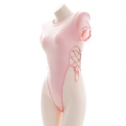 Juwas Sexy Baby Pink Onesie Sleepwear Lingerie