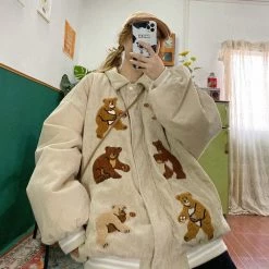 Juwas NEW ARRIVAL Bear Family Winter Jacket