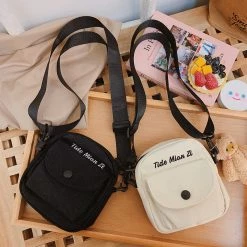 Juwas Mini Basic Sling Bag With Mini Bear Pendant