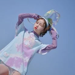 Juwas Pink Galaxy Girl Messenger Tops NEW ARRIVAL