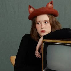 Juwas Fox Handmake Wool Handmade Beret NEW ARRIVAL