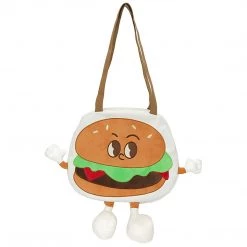 Juwas Cartoon Hamburger Shoulder Bags