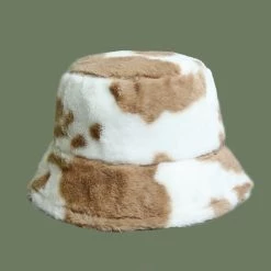 Juwas Cow Pattern Bucket Hat CLOTHING