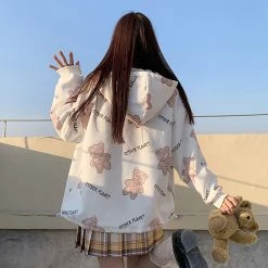 Juwas Cozy Teddy Bear Printed Loose Sweatshirt Coat NEW ARRIVAL 15 Juwas Cozy Teddy Bear Printed Loose Sweatshirt Coat NEW ARRIVAL