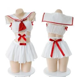 Juwas Sexy Lace Sailor White Lingerie Costume