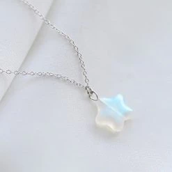 Juwas NEW ARRIVAL Lovely Star Pendant 925 Sterling Silver Necklace