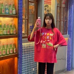 Juwas Cow Pasture Print Loose T-shirt