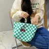 Juwas Cool Checkered Pattern Hand Bag
