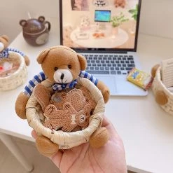 Juwas Stuffed Bear Storage Basket
