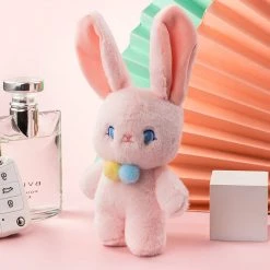 Juwas Cute Rabbit Plush Keychain
