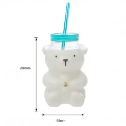 Juwas Bear Model Glass Bottle