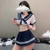 Juwas CLOTHING Sexy Navy Blue Sailor Set Costume