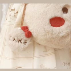 Juwas NEW ARRIVAL Fluffy Teddy Bear Pearl Sling Bag