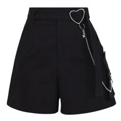 Juwas NEW ARRIVAL Punky Heart Chain Skater Shorts