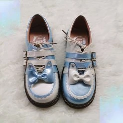 Juwas Japanese Lolita Bunny Bow-Knot Shoes