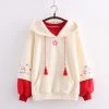 Juwas Sakura Bunny Print Hoodie