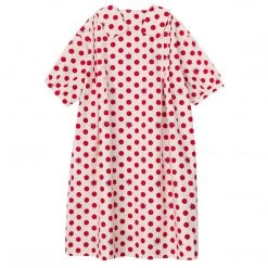 Juwas Red Dots Printed Loose Dress