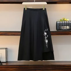 Juwas Vintage Tassel Sweatshirt Skirt Hoodie