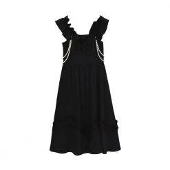 Juwas Gothic Black Pearl Babydoll Dress NEW ARRIVAL