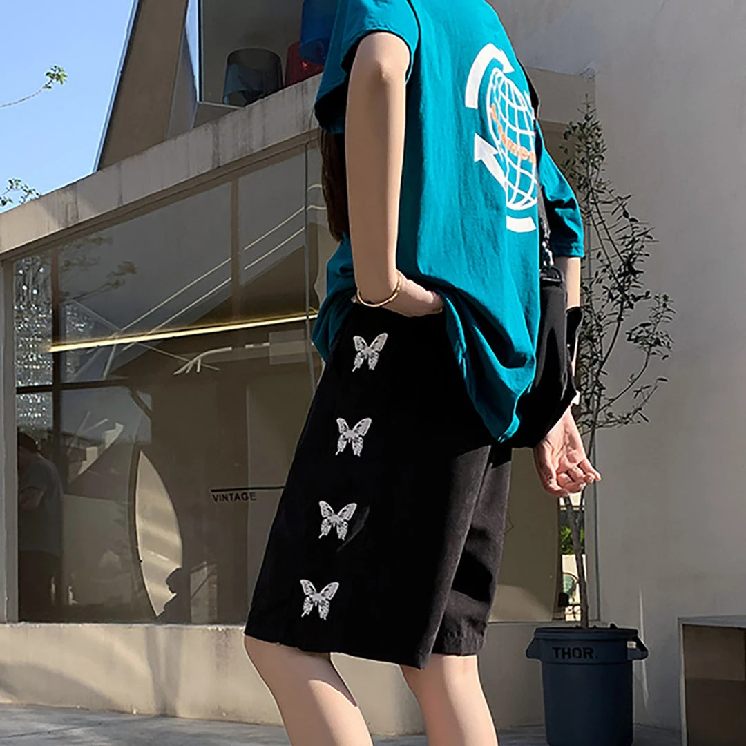 Juwas Butterfly Print Hight Waist Shorts NEW ARRIVAL 5 Juwas Butterfly Print Hight Waist Shorts NEW ARRIVAL