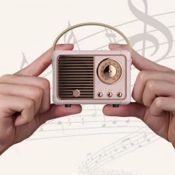 Juwas ACCESSORIES Cute 90s Retro Miniature Radio Speaker