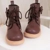 Juwas Cute Side Ribbon Bow Chunky Martin Boots NEW ARRIVAL