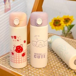 Juwas Cute Cartoon Print Thermos Bottle NEW ARRIVAL