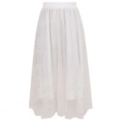 Juwas NEW ARRIVAL Kawaii Summer Lace Flared A-Line Skirt
