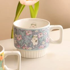 Juwas NEW ARRIVAL Cute Floral Ceramic Mug 17 Juwas NEW ARRIVAL Cute Floral Ceramic Mug