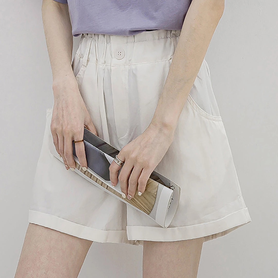 Juwas NEW ARRIVAL Vintage Summer Cotton Loose Shorts 4 Juwas NEW ARRIVAL Vintage Summer Cotton Loose Shorts