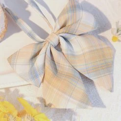 Juwas NEW ARRIVAL School Yellow Plaid JK Uniform Bow Ties & Ties