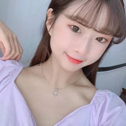 Juwas White Nephrite Silver Pendant Necklace NEW ARRIVAL