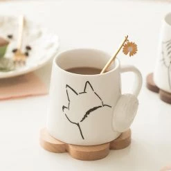 Juwas Cat Print Ceramic Mug