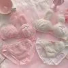 Juwas Cute Rabbit Furry Lingerie Set