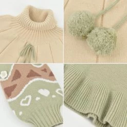 -Juwas Lolita Knitted Great Mock Neck Dress 9 -Juwas Lolita Knitted Great Mock Neck Dress