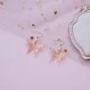 Juwas Fashion & Beauty Kawaii Pink Butterflies Ear Danglers