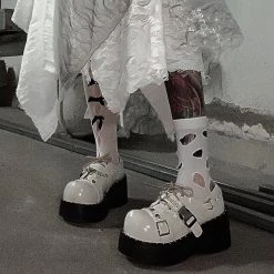 Juwas Lolita Chain Buckle Round Toe Shoes NEW ARRIVAL