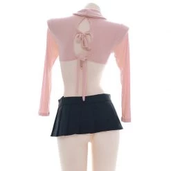 Juwas Sexy Turtle Neck Top And Skirt Set CLOTHING