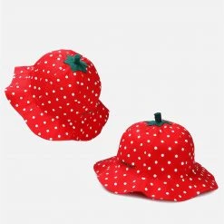 Juwas Strawberry Theme Bucket Hat