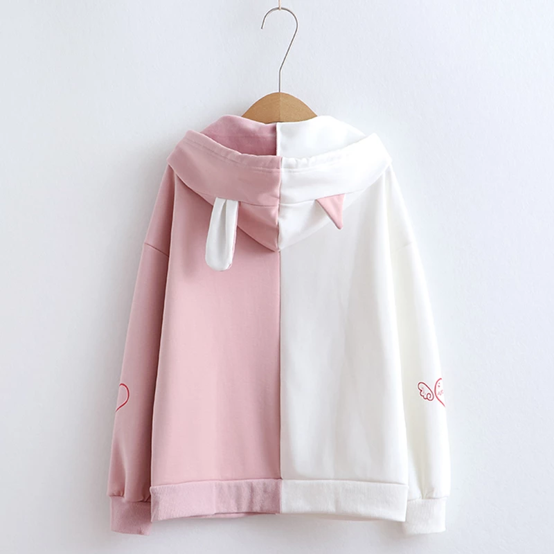 Juwas.com Online Store Pink White Colors Rabbit Carrot Hoodie 5 Juwas.com Online Store Pink White Colors Rabbit Carrot Hoodie