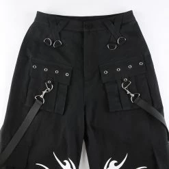 Juwas Gothic Loose Cargo Pants