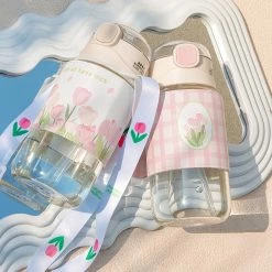 Juwas Tulip Glass Water Bottle NEW ARRIVAL