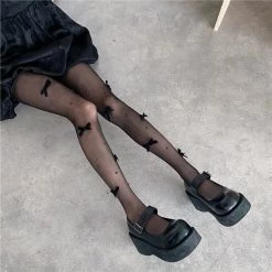 Juwas Lolita Bowknot Décor Socking NEW ARRIVAL