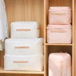 Juwas Chic Travel Bag Organizer- Pink And White NEW ARRIVAL