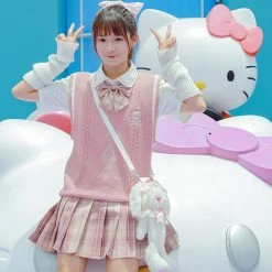 Juwas NEW ARRIVAL Kawaii School Uniform Pink Plaid Mini Skirt 9 Juwas NEW ARRIVAL Kawaii School Uniform Pink Plaid Mini Skirt