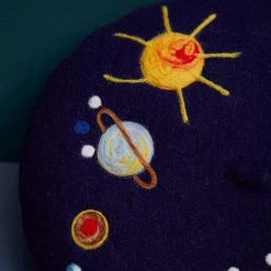 Juwas Planets Handmade Wool Beret NEW ARRIVAL