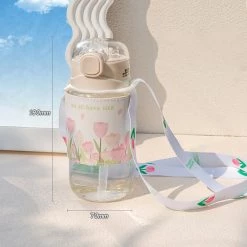 Juwas Tulip Glass Water Bottle NEW ARRIVAL